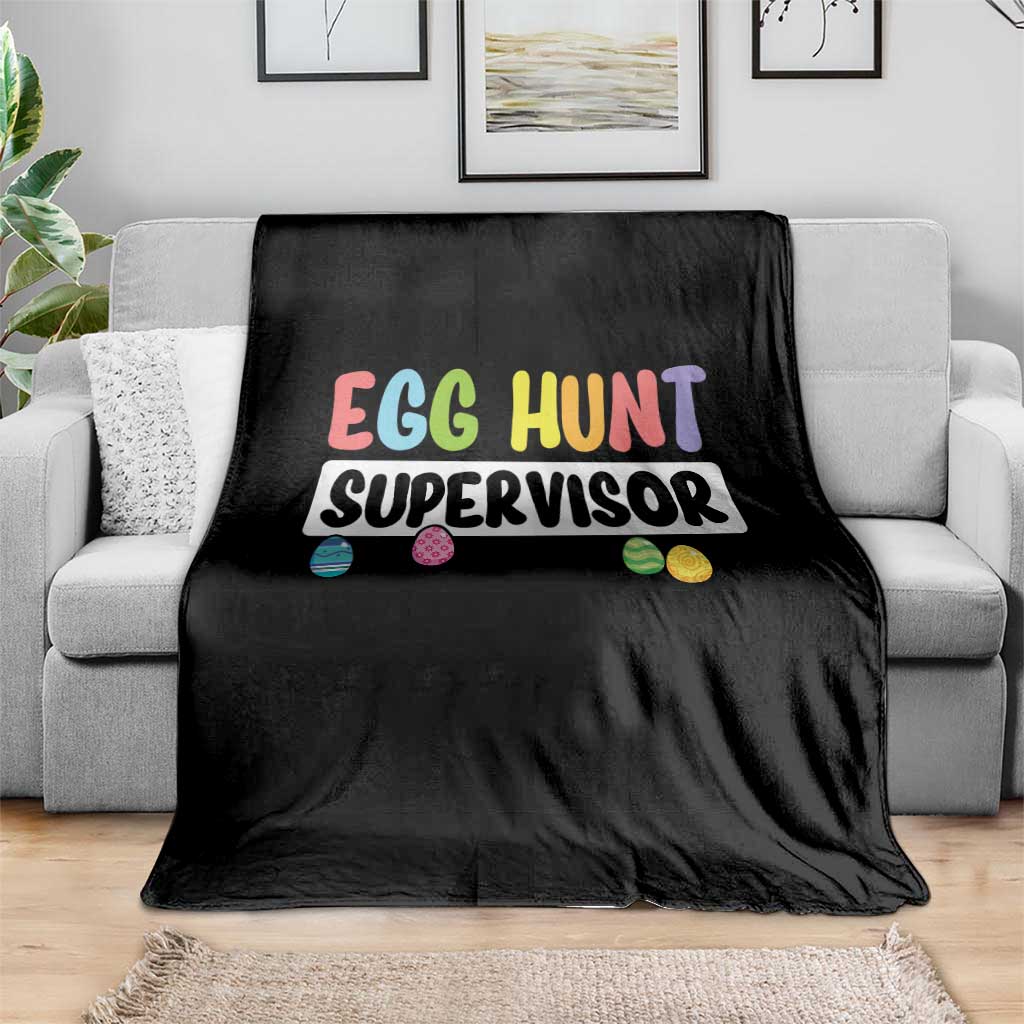 Easter Egg Hunt Supervisor Throw Blanket Funny Mom Dad TS10 Print Your Wear