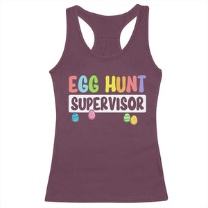 Easter Egg Hunt Supervisor Racerback Tank Top Funny Mom Dad TS10 Maroon Print Your Wear