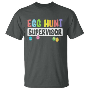 Easter Egg Hunt Supervisor T Shirt Funny Mom Dad TS10 Dark Heather Print Your Wear