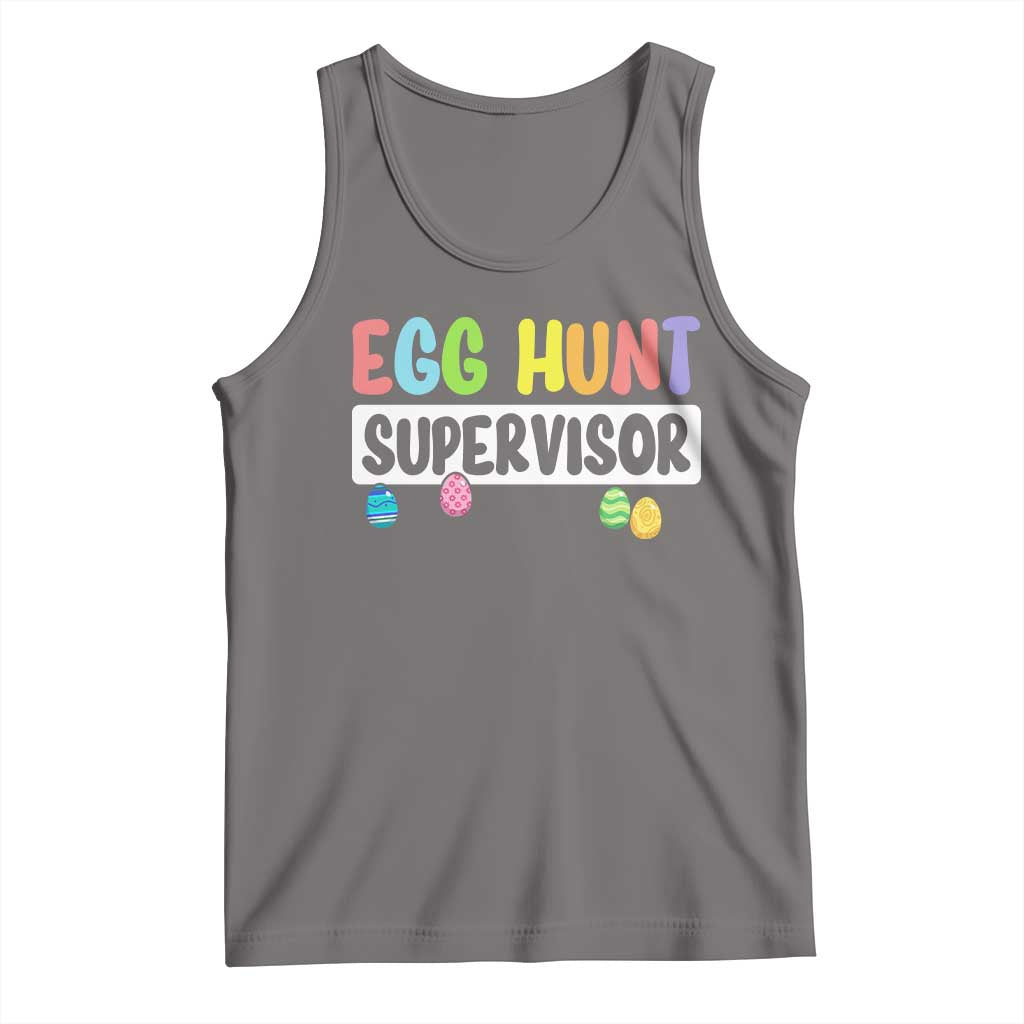 Easter Egg Hunt Supervisor Tank Top Funny Mom Dad TS10 Deep Heather Print Your Wear