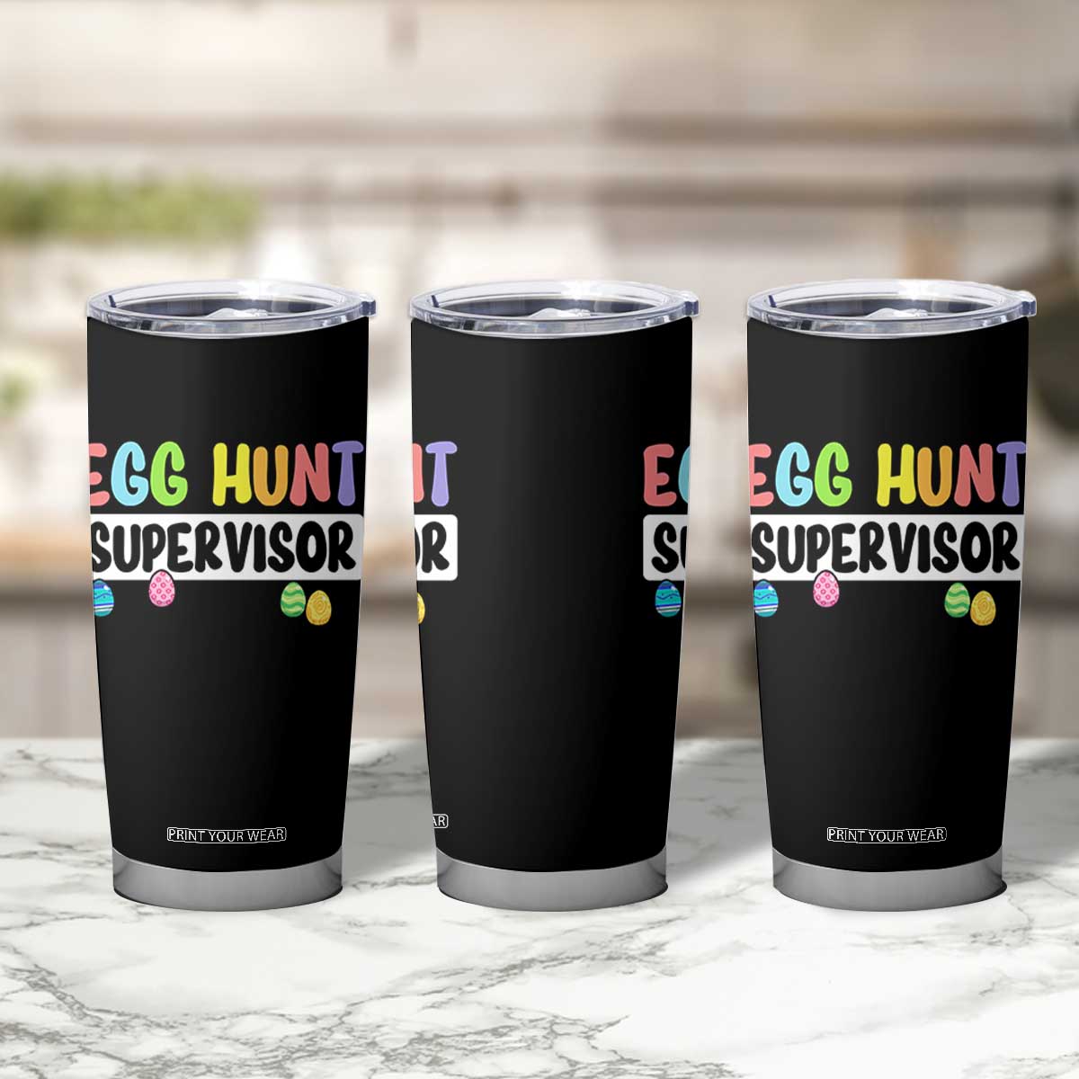 Easter Egg Hunt Supervisor Tumbler Cup Funny Mom Dad TS10 Print Your Wear
