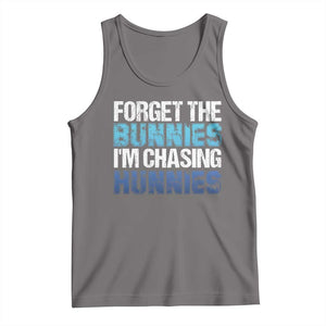 Funny Easter Tank Top Forget The Bunnies Im Chasing Hunnies TS10 Deep Heather Print Your Wear