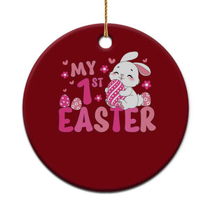 Baby First Easter Ceramic Ornament Cute Newborn Gift Bunny Rabbit TS10 1pc Red Print Your Wear
