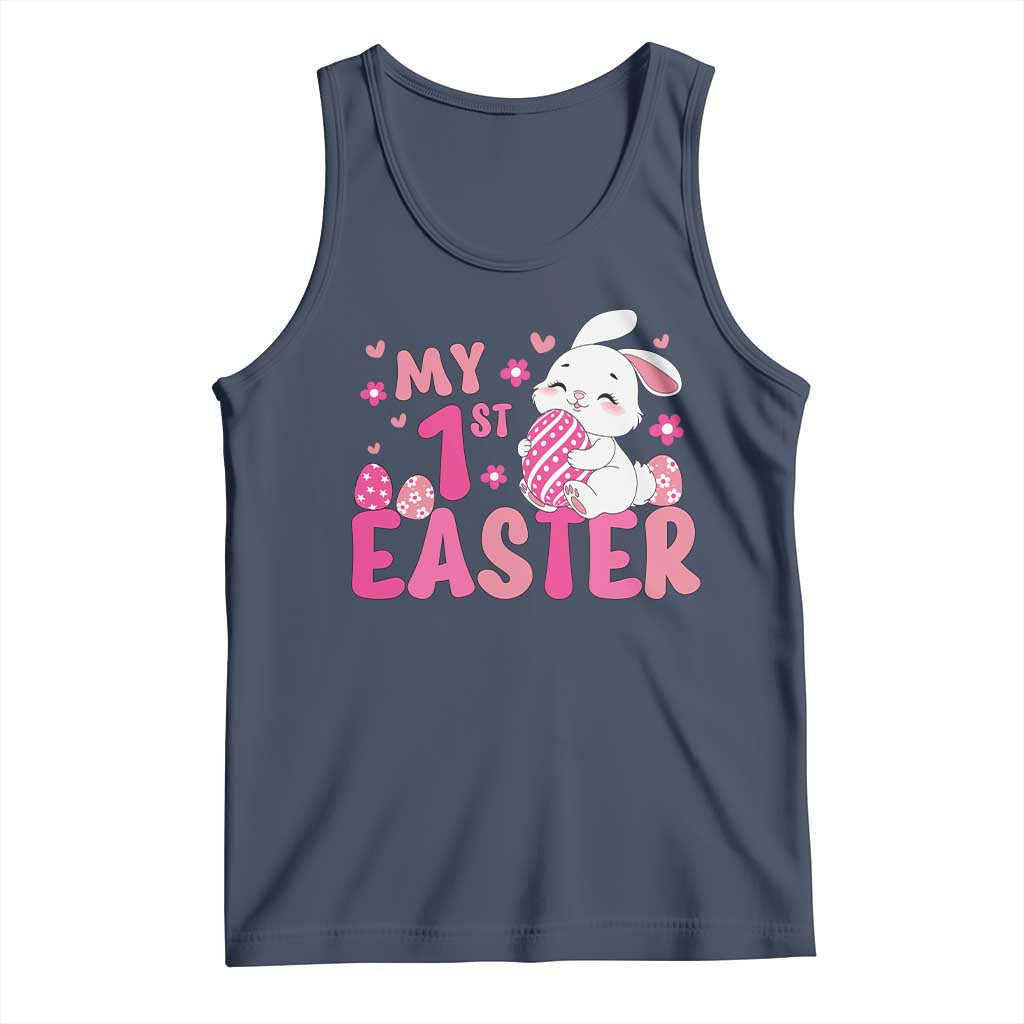 Baby First Easter Tank Top Cute Newborn Gift Bunny Rabbit TS10 Navy Print Your Wear