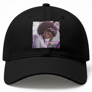 Disgusted Black Doll Meme Baseball Cap Funny Sassy Reaction Afro Girl With Attitude TS10 Print Your Wear