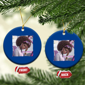 Disgusted Black Doll Meme Ceramic Ornament Funny Sassy Reaction Afro Girl With Attitude TS10 1pc Blue Print Your Wear