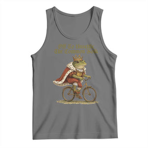 Chaotic Frog Meme Tank Top Off To Unsettle The Common Folk Vintage Unhinged Humor TS10 Black Heather Print Your Wear