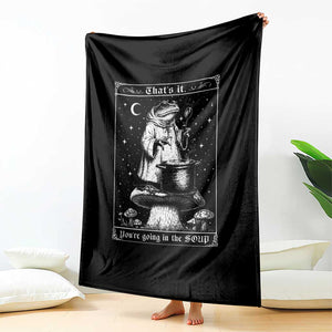 Frog Meme Throw Blanket Thats It Youre Going In The Soup Funny Weirdcore TS10 Print Your Wear