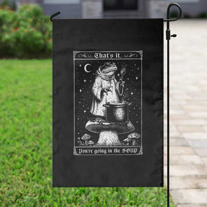 Frog Meme Garden Flag Thats It Youre Going In The Soup Funny Weirdcore TS10 Print Your Wear