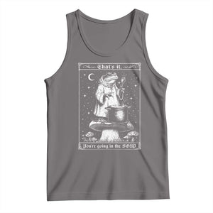 Frog Meme Tank Top Thats It Youre Going In The Soup Funny Weirdcore TS10 Deep Heather Print Your Wear