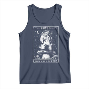 Frog Meme Tank Top Thats It Youre Going In The Soup Funny Weirdcore TS10 Navy Print Your Wear