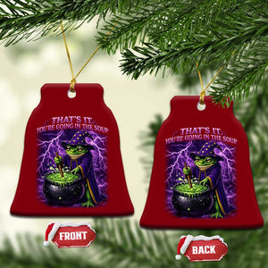 Frog Meme Ceramic Ornament Vintage Graphic Thats It Youre Going In The Soup TS10 Print Your Wear