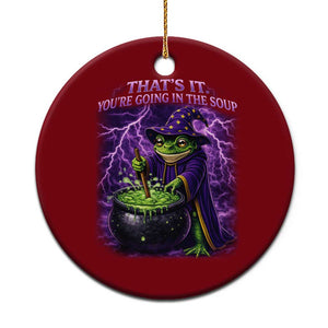Frog Meme Ceramic Ornament Vintage Graphic Thats It Youre Going In The Soup TS10 1pc Red Print Your Wear