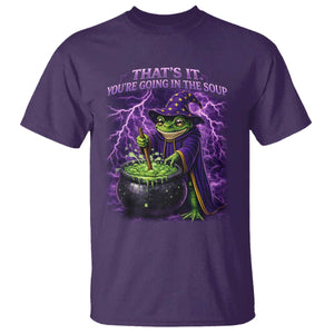 Frog Meme T Shirt Vintage Graphic Thats It Youre Going In The Soup TS10 Purple Print Your Wear