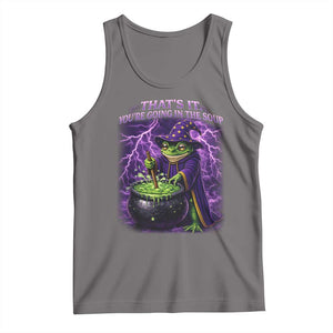 Frog Meme Tank Top Vintage Graphic Thats It Youre Going In The Soup TS10 Deep Heather Print Your Wear