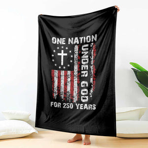 250 Years Anniversary Throw Blanket 250th Independence Day Freedom One Nation Under God US Flag TS10 Print Your Wear
