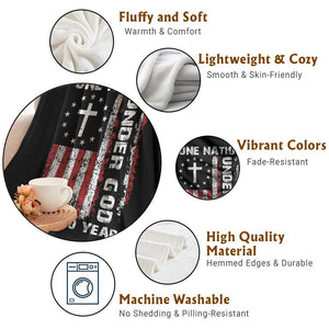 250 Years Anniversary Throw Blanket 250th Independence Day Freedom One Nation Under God US Flag TS10 Print Your Wear