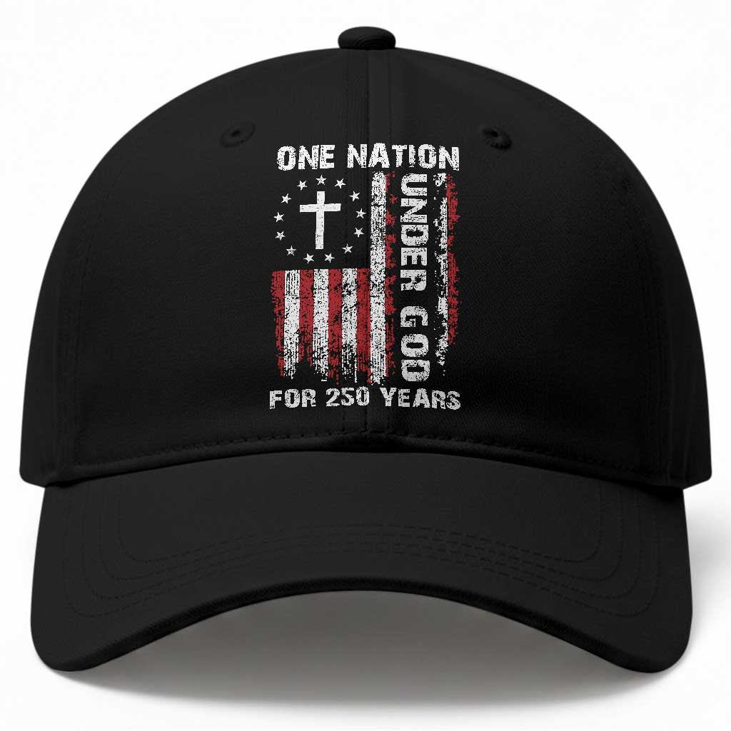 250 Years Anniversary Baseball Cap 250th Independence Day Freedom One Nation Under God US Flag TS10 Print Your Wear