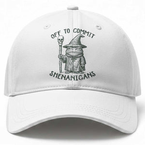 Wizard Frog Baseball Cap Funny Off to Commit Shenanigans TS10 Print Your Wear