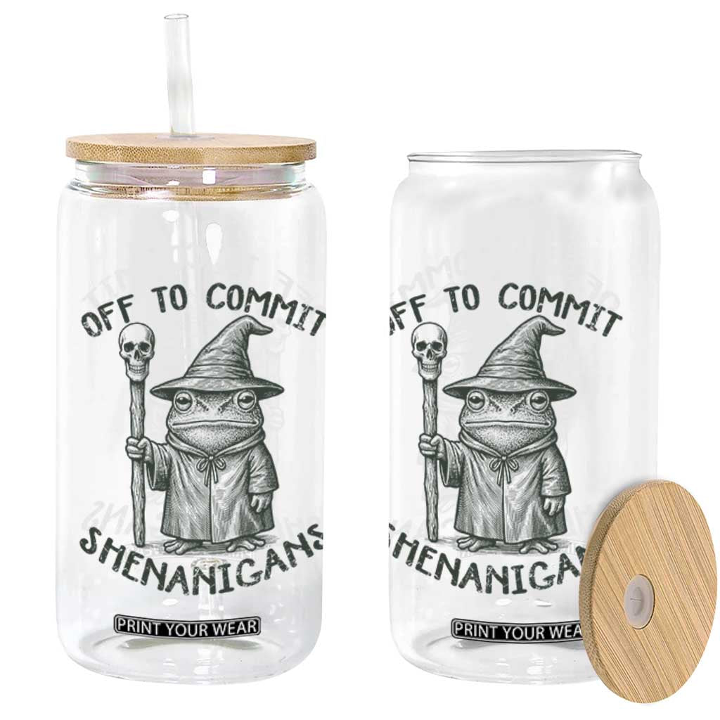 Wizard Frog Glass Can Funny Off to Commit Shenanigans TS10 Print Your Wear