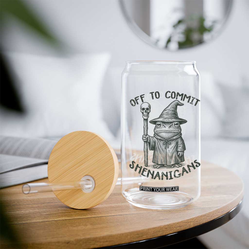 Wizard Frog Glass Can Funny Off to Commit Shenanigans TS10 Print Your Wear