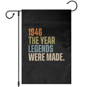 80th Birthday Gift For Men Garden Flag Vintage 1946 80 Years Old Birthday TS10 Black Print Your Wear