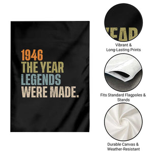 80th Birthday Gift For Men Garden Flag Vintage 1946 80 Years Old Birthday TS10 Print Your Wear