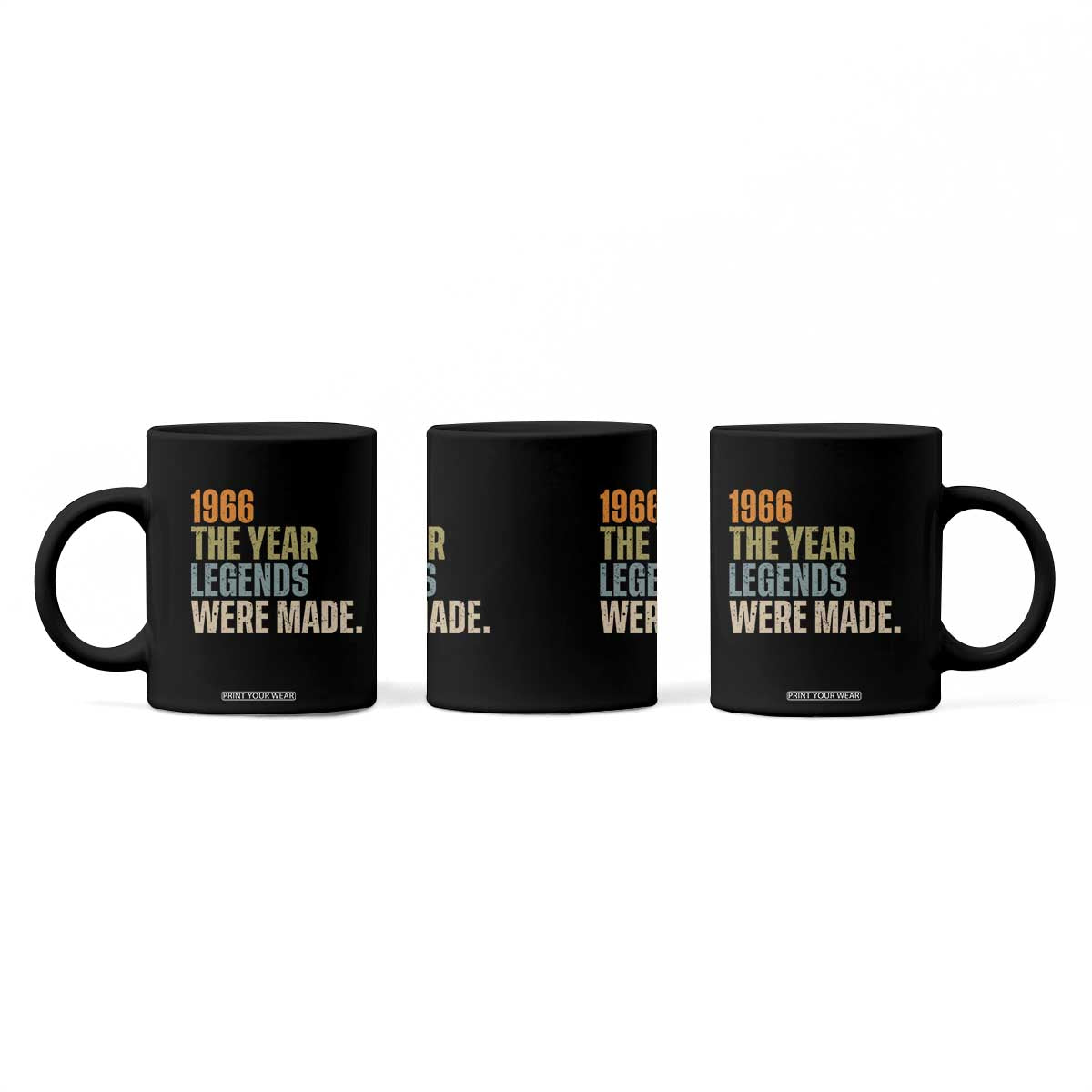 60th Birthday Gift For Men Coffee Mug Vintage 1966 60 Years Old Birthday TS10 Print Your Wear