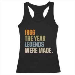 60th Birthday Gift For Men Racerback Tank Top Vintage 1966 60 Years Old Birthday TS10 Black Print Your Wear