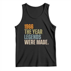 60th Birthday Gift For Men Tank Top Vintage 1966 60 Years Old Birthday TS10 Black Print Your Wear