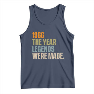 60th Birthday Gift For Men Tank Top Vintage 1966 60 Years Old Birthday TS10 Navy Print Your Wear