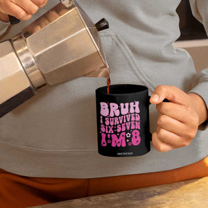 8th Birthday Girls Coffee Mug Bruh I Survived 67 Im 8 Year Old Six Seven TS10 Print Your Wear