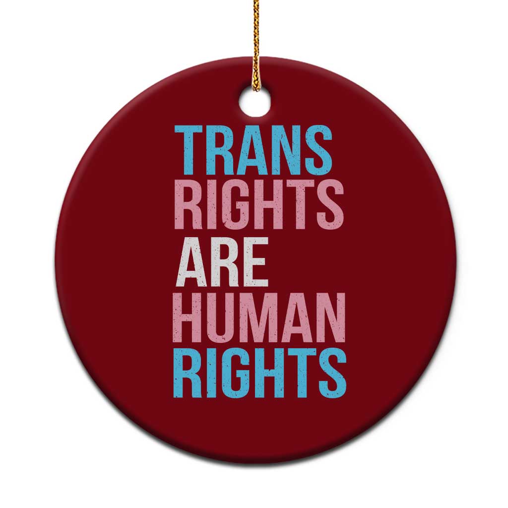 Trans Rights Ceramic Ornament Human Rights Transgender Pride Gender Equality TS10 1pc Red Print Your Wear