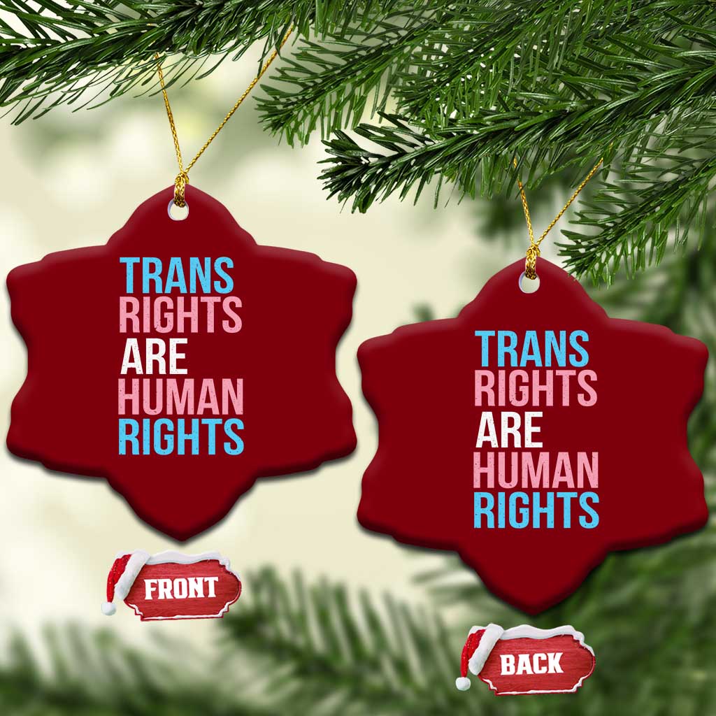 Trans Rights Ceramic Ornament Human Rights Transgender Pride Gender Equality TS10 Print Your Wear