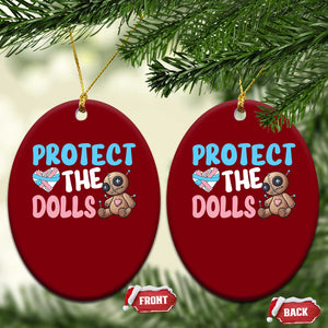 Protect The Dolls Ceramic Ornament Transgender Trans Pride TS10 Print Your Wear
