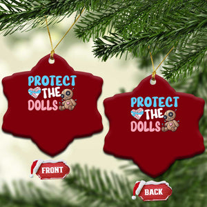 Protect The Dolls Ceramic Ornament Transgender Trans Pride TS10 Print Your Wear
