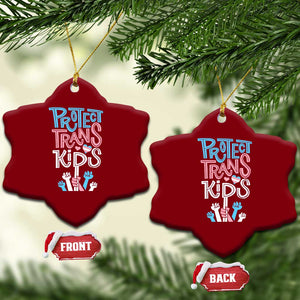 Protect Trans Kids Ceramic Ornament Transgender Pride Social Justice TS10 Print Your Wear