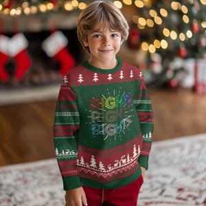 LGBTQ Trans Rights Knit Sweatshirt Social Justice Equality Human Rights TS10 Christmas Print Your Wear