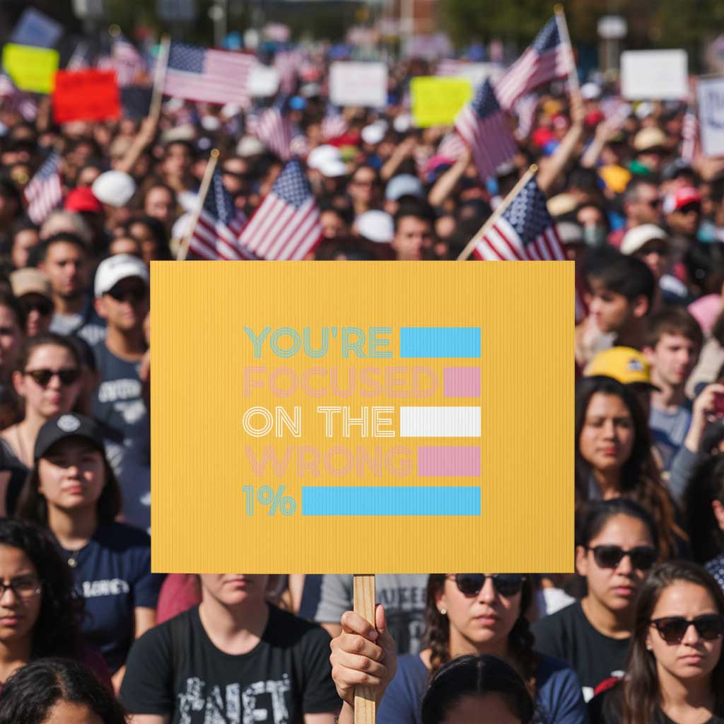 Trans Rights Protest Sign Transgender LGBTQ Queer Pride Ally Social Justice TS10 Horizontal 18
