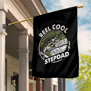 Reel Cool Stepdad Garden Flag Fathers Day Gift for Fisherman Bonus Dad TS10 Print Your Wear