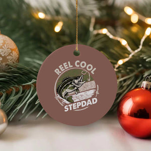 Reel Cool Stepdad Ceramic Ornament Fathers Day Gift for Fisherman Bonus Dad TS10 1pc Mocha Print Your Wear
