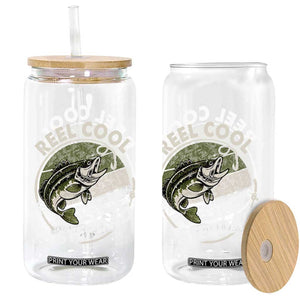Reel Cool Stepdad Glass Can Fathers Day Gift for Fisherman Bonus Dad TS10 Print Your Wear
