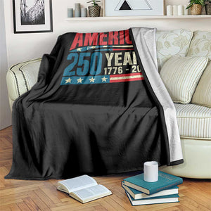 250th Anniversary USA Throw Blanket Retro 250 Years American 1776 2026 US Flag TS10 Print Your Wear