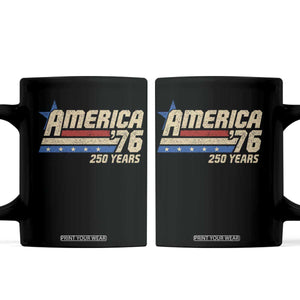 250th Anniversary USA Coffee Mug America Retro 250 Years 1776 2026 TS10 Black Print Your Wear