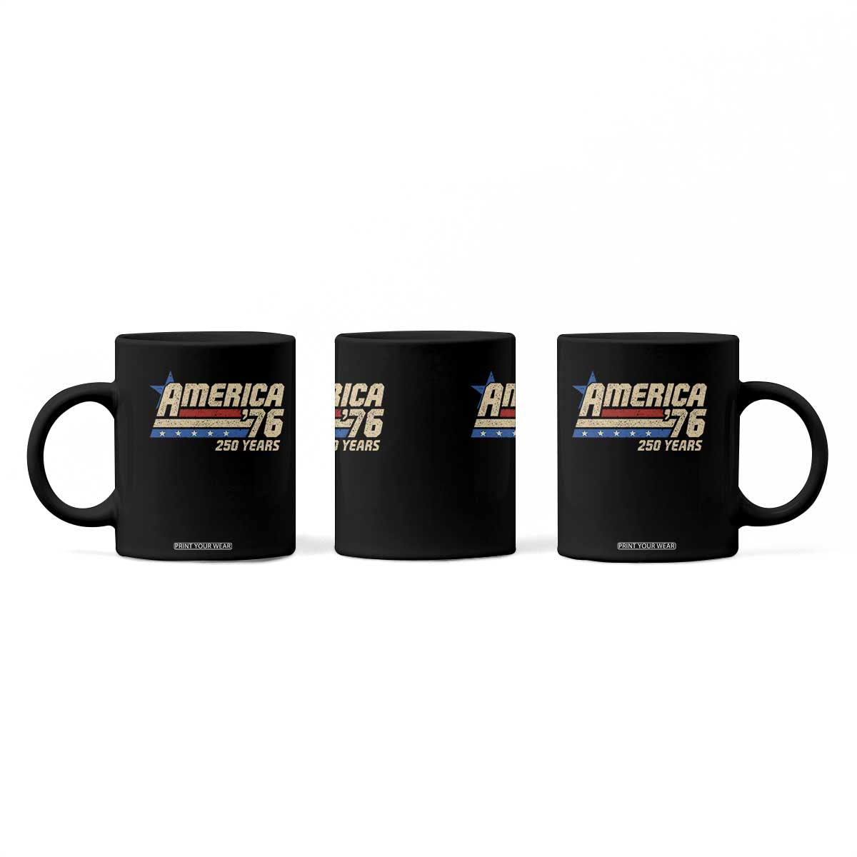 250th Anniversary USA Coffee Mug America Retro 250 Years 1776 2026 TS10 Print Your Wear