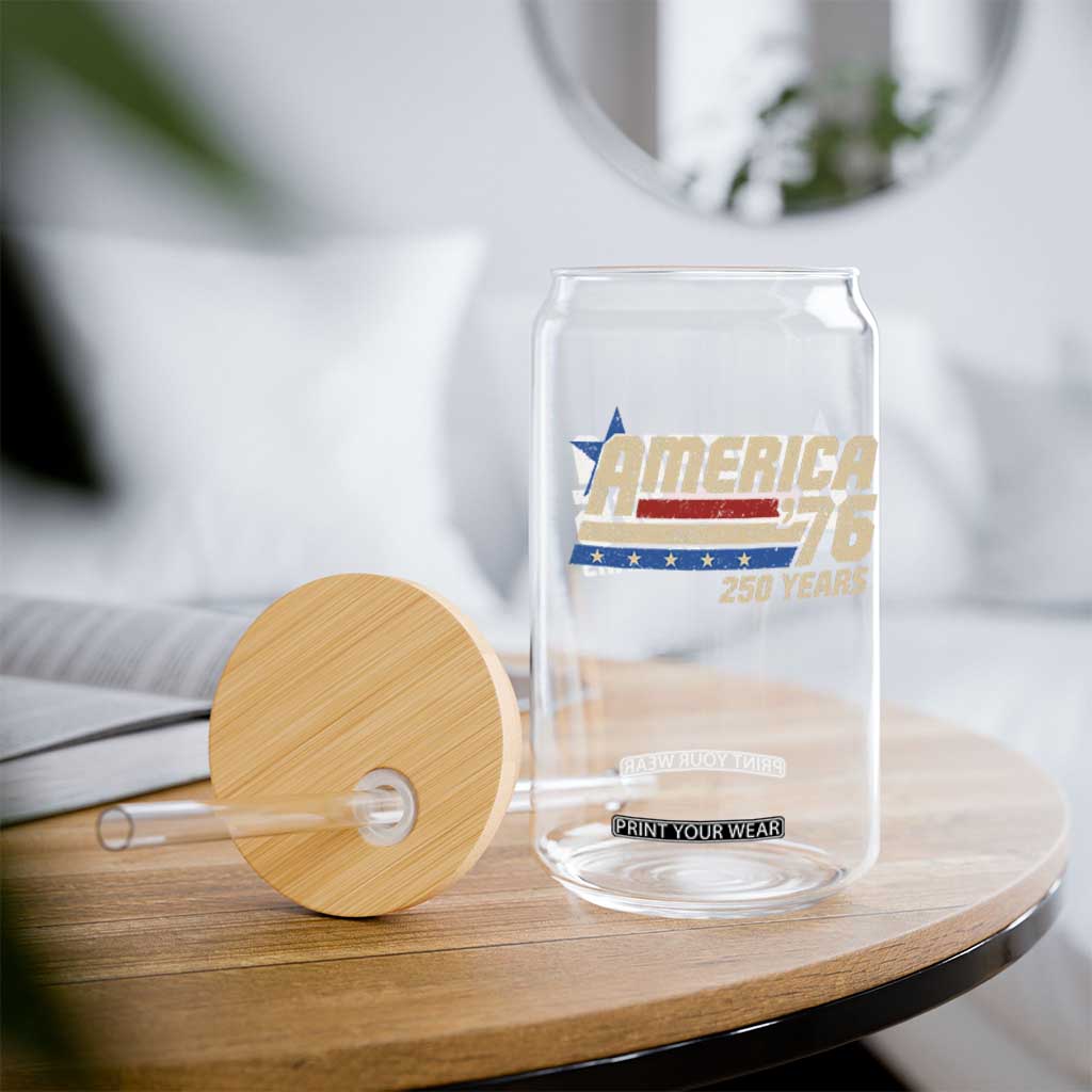 250th Anniversary USA Glass Can America Retro 250 Years 1776 2026 TS10 Print Your Wear