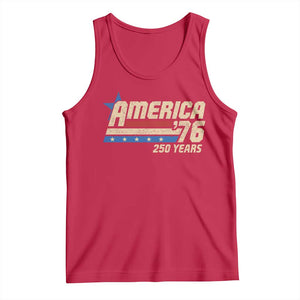 250th Anniversary USA Tank Top America Retro 250 Years 1776 2026 TS10 Red Print Your Wear
