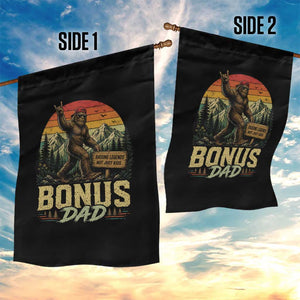 Bigfoot Bonus Dad Garden Flag Retro Stepdad Fathers Day Gifts TS10 Print Your Wear