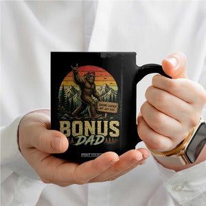 Bigfoot Bonus Dad Coffee Mug Retro Stepdad Fathers Day Gifts TS10 Print Your Wear