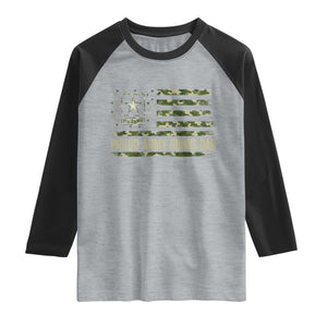Proud Army Bonus Dad Raglan Shirt Vintage Stepdad Birthday Step Dad Camo US Flag TS10 Heather Gray Black Print Your Wear